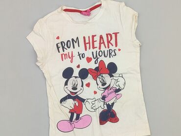 letnie sukienki długie w kwiaty: T-shirt, Disney, 8 years, 122-128 cm, condition - Good