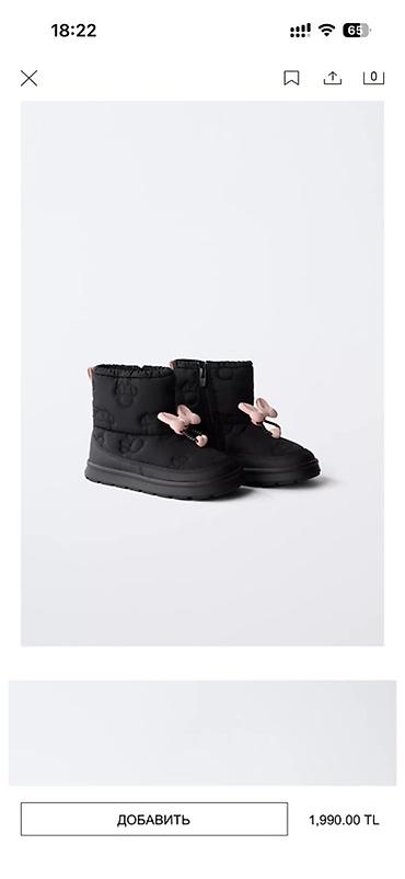 мини маус: Детские непромокаемые дутики/сапожки Zara x Minnie Mouse. Застёжка — 8