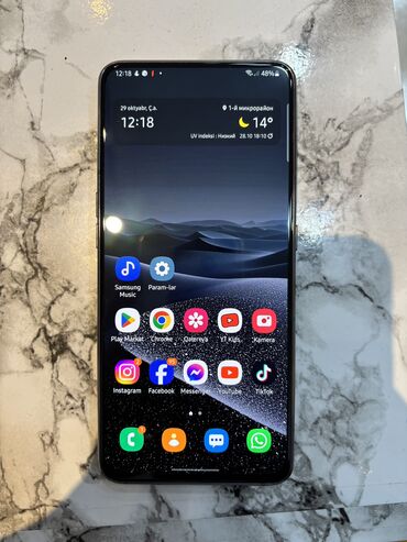 samsunq a80: Samsung Galaxy A80, 128 GB, rəng - Boz, Barmaq izi, Sensor, İki sim kartlı