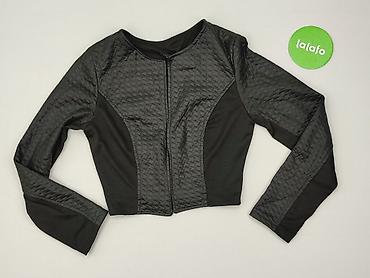 mcqueen: Czarny, krótki żakiet damski z długim rękawem, Made in Italy. Model o — 2
