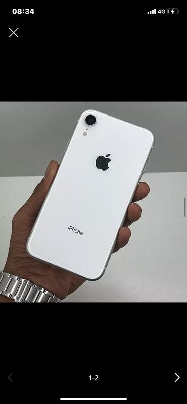 12 айфон: IPhone Xr, Б/у, 64 ГБ, Белый, 78 %