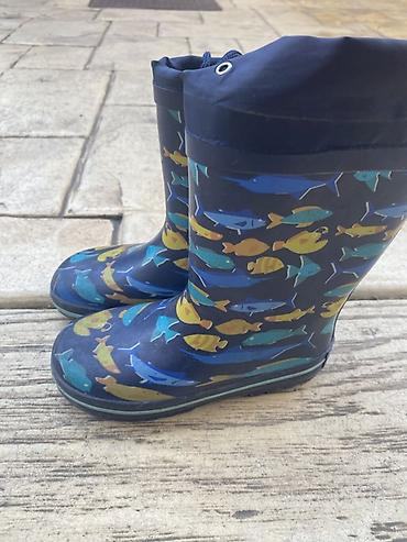 Paketi dečije odeće: Dečija obuća – paket 1) Zimske čizme za decu, tamnosive sa neon žutim — 12