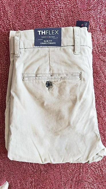 tommy sinny: Мужские брюки Tommy Hilfiger TH Flex - Модель: TH FLEX Slim Fit — 1