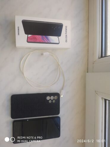toptan telefon aksesuar: Samsung Galaxy A53 5G, 128 ГБ, цвет - Черный, Отпечаток пальца