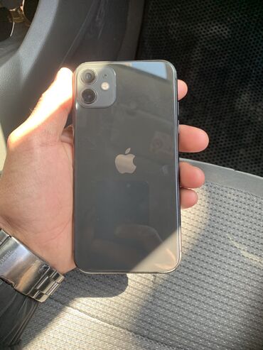 Apple iPhone: IPhone 11, 128 GB, Qara, Zəmanət, Barmaq izi, Face ID