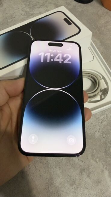 Apple iPhone: IPhone 14 Pro, Б/у, 256 ГБ, Черный, Кабель, 79 % — 3