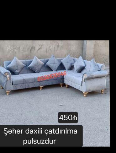 Divan və kreslo dəstləri: Yeni, Divan, 2 kreslo, Bazalı, Açılan — 7