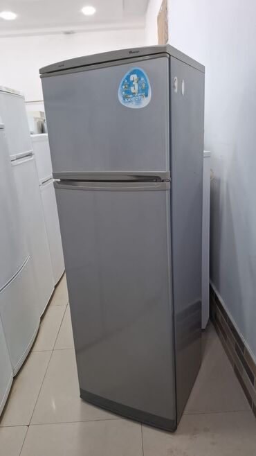 yari smen is elanlari: 2 qapılı Whirlpool Soyuducu Satılır, rəng - Boz
