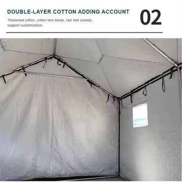 Çadırlar: Karkasli cadir palatka (yeni mallar) 🔺4x3 metr 🔺odun peci bacasi — 9