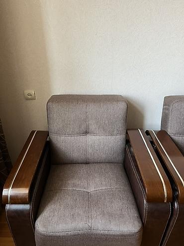 kreslo təmiri: İşlənmiş, Divan, 2 kreslo, Bazalı, Açılan — 4