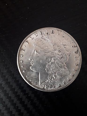 бюст: ABŞ Morgan Silver Dollar sikkəsi – 1888 replika haliyle 5 azn • — 2
