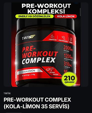 PRE-WORKOUT COMPLEX – Kola-Limon dadı, 35 servis (210 qram) - Məqsəd