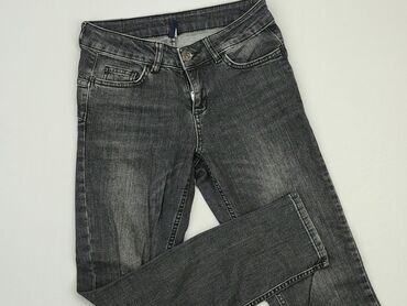 spódniczka jeansowe szara: Jeans, L (EU 40), condition - Good