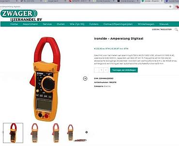 Multimetri: IRONSIDE ICT 7000 klešta multimetar - Profesionalni AC klešta — 5