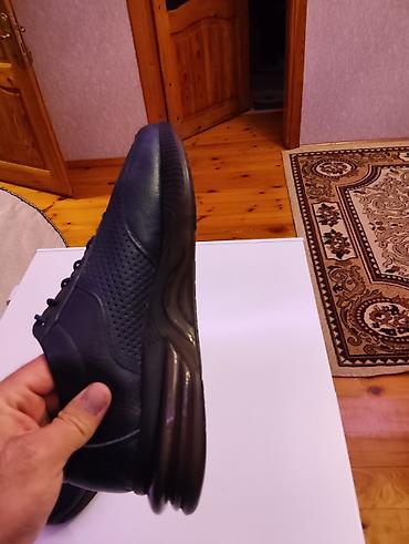 mavi ayaqqabılar: Mavi rəngdə kişi ayaqqabısı - Material: təbii dəri üst hissə, içliyi — 6
