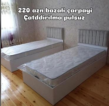 tek matraslar: Yeni, Təknəfərlik çarpayı, Bazalı, Matras ilə — 1