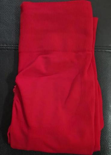 Helanke, biciklistički šortsevi: Crvene ženske helanke sa visokim strukom. Dizajnirane su za udobnost i — 15