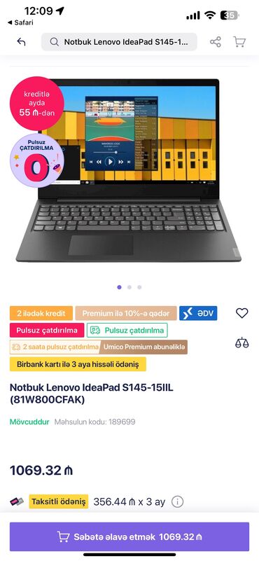 uygun laptop fiyatları: Intel Core i3, 8 ГБ ОЗУ, 15 "