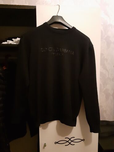 qara cins pencekler: Svitşot, Dolce & Gabbana, XL (EU 42), rəng - Qara