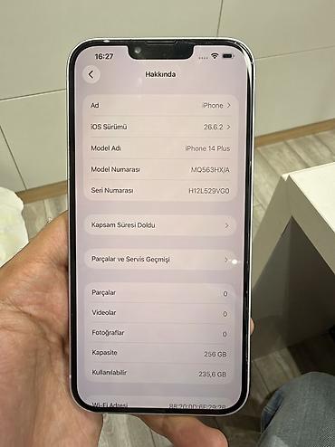 iphone duos: IPhone 14 Plus, 256 GB, Çəhrayı, Face ID — 5