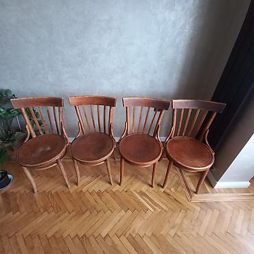 qədimi masa: Antik Venskiy vintage stullar 4 ədəd,1920 ci illərin.Qədimi — 6