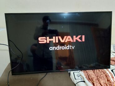 tv wifi qosmaq: SHIVAKI Android TV – Smart ekran xet 109 ekrad var televizor - Ekran