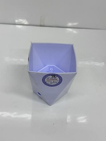 домашний светы: Пластиковый горшок-кашпо «TEXNOPLAST», форма — перевёрнутая пирамида — 1
