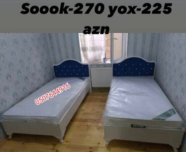 Çarpayılar: Yeni, Təknəfərlik çarpayı, Bazasız, Matras ilə, Siyirməsiz, Azərbaycan — 9