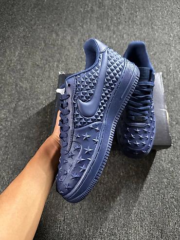 air force: Мужские кроссовки, 41, Nike, Новый, цвет - Синий, Платная доставка — 1