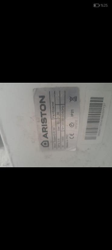 kreditle pitiminutka: Ariston elektrik su qızdırıcısı (qazan) Model: Superg R 30 Tutum: 30 — 1