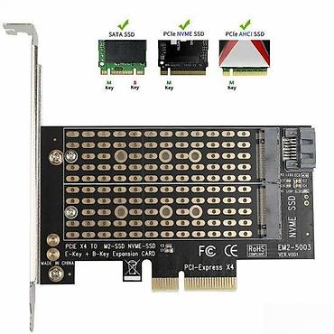 PCI-EXPRESS 3.0 X4 NA M.2 NGFF B+M KEY NVME ADAPTER PCIE M2 | Filip na lalafo.rs PCI-EXPRESS 3.0 X4 NA M.2 NGFF B+M KEY NVME ADAPTER PCIE M2 | Filip