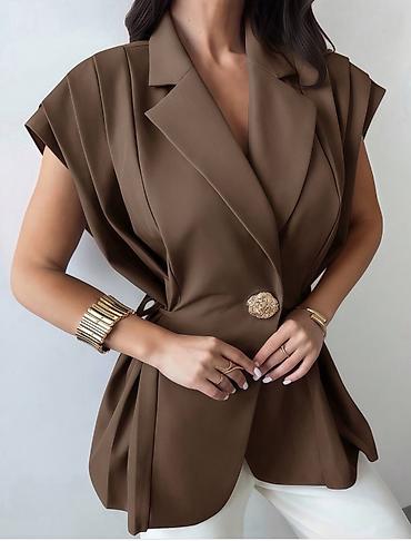 Sakoi: ✅Ženski bezrukavni sako – elegantan i moderno krojen prsluk-sako — 6