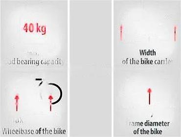 Dodaci za bicikl: Eufab BIKE TWO – nosač za 2 bicikla za kuku vučnog vozila - Montaža — 17