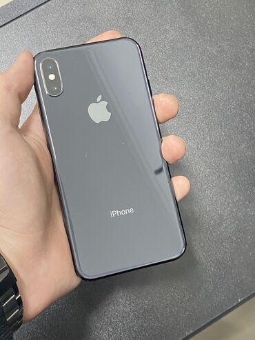 Apple iPhone: IPhone X, Б/у, 64 ГБ, Черный, 76 %
