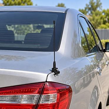 antennalar: Avtomobil üçün dekorativ antena PS-28 — 24 sm Qara rəngli, nazik — 2