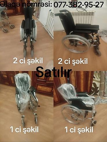 Tibbi məhsullar: 1 ci şəkil Kalşoklu əlil arabası 350 azn keyfiyətlidir işlənməyib 0 — 1
