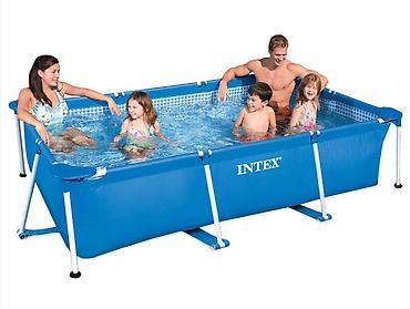 интекс: Каркасный бассейн Intex 28271 прямоугольный 260х160х65см, 2282л — 8