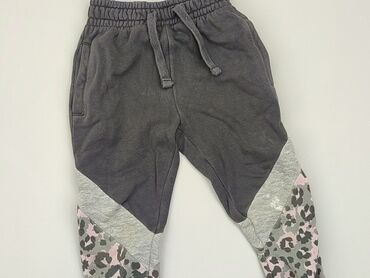 szara rozkloszowane spódnice: Sweatpants, Next, 2-3 years, 98, condition - Good