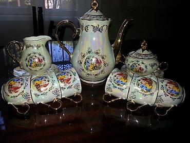 madonna bosqab: Orijinal 6 fincanlı "Madonna" kofeyni servis-Çexiya istehsalı — 2