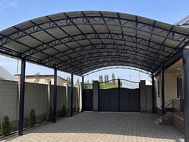 Арочные навесы для двора и парковки под ключ г Ош - Каркас — 3