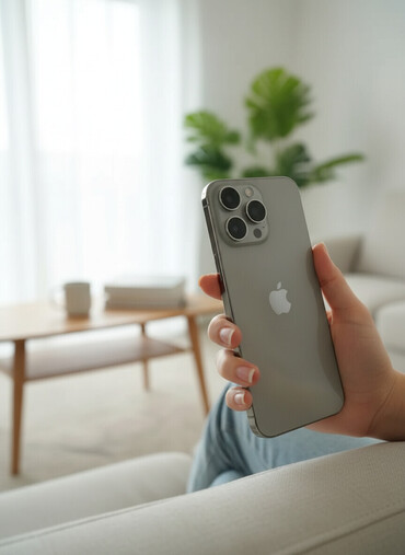 Apple iPhone: IPhone 15 Pro Max, Б/у, 256 ГБ, Natural Titanium, Защитное стекло, 99 % — 2