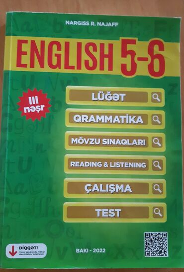 gulnare umudova ingilis dili test kitabi: 14 manata olan kitab bizdə münasib qiymətə