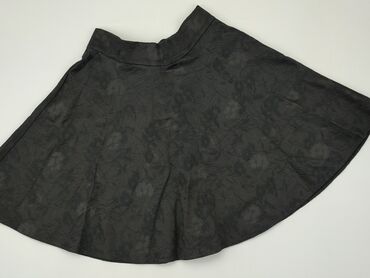 czarne spódnice z białymi paskami: Skirt, L (EU 40), condition - Good