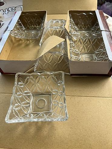 бутылки бу: Продаю набор стеклянных розеток GlassWare. Не пользовались не разу — 2