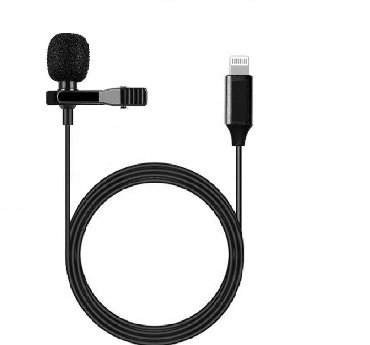 Другие аксессуары для фото/видео: Петличный микрофон (lightning) для lphone бишкек петличка для iphone