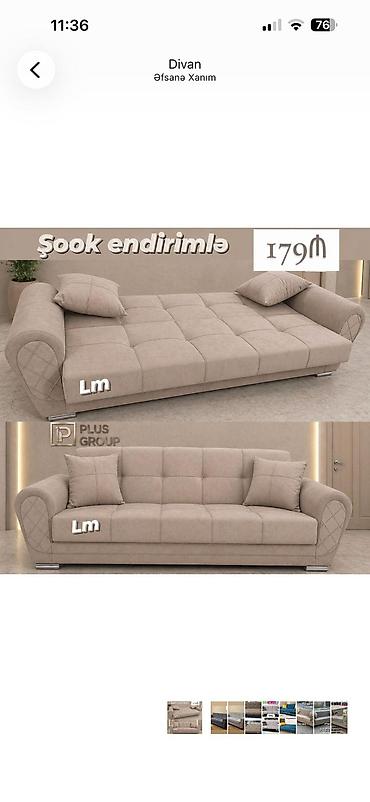 acılıb yığılan divan: Divan – çevrilən model - Rəng: bej - Funksiya: açılıb-yığılır, tam — 1