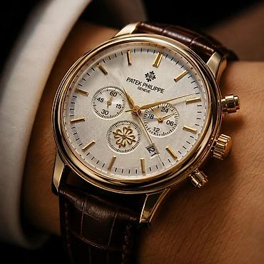 ucuz saat: Yeni, Qol saatı, Patek Phillipe, rəng - Qara — 7