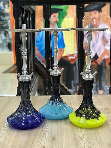 Qəlyanlar və tütün qızdırıcıları: Tam nərgilə dəsti – klassik model Komplekt: - Şüşə kalba (müxtəlif — 13