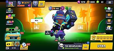 ps satış: Brawl Stars oyunu üçün yüksək səviyyəli hesab Xüsusiyyətlər: - — 9