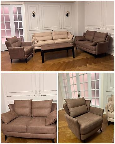 saloğlu divan: Saloğlu divan kreslo dəsti satılır 800₼.1 ilindir,baha alınıb.Ünvan — 1